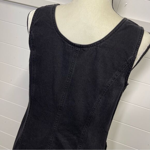 Style & Co Black Button-Down Sleeveless Dress Size 10P Petite - Picture 6 of 14